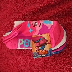Trolls 5pk no show socks